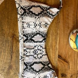 SHEIN snakeskin print bikini set